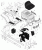 Murray 425620x99B - B&S/ 42" Lawn Tractor (2004) (AAFES) Ersatzteile Chassis & Hood