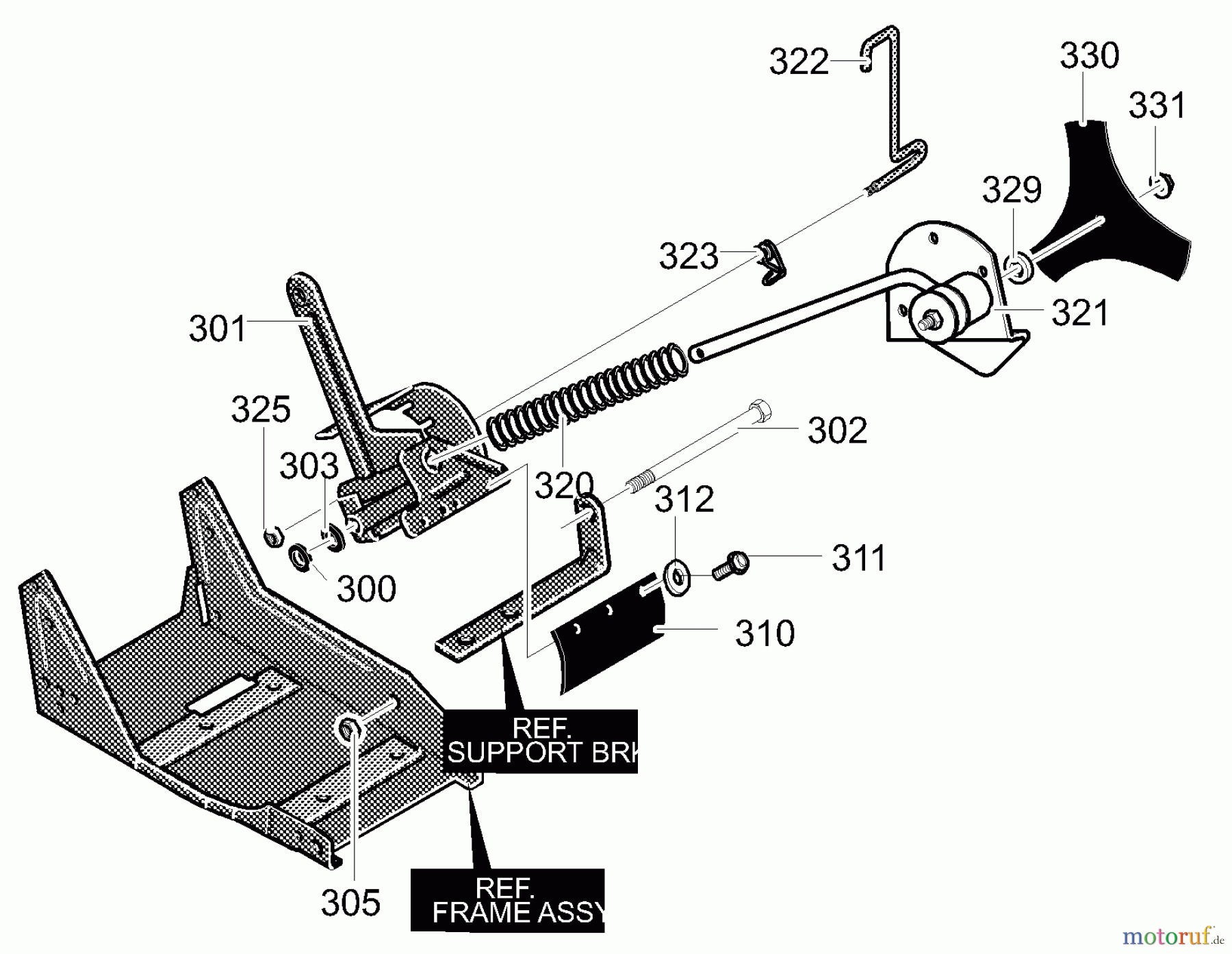 Murray Kantenschneider 13051x81A - Yard King Edger (2000) Blade Mount Assembly