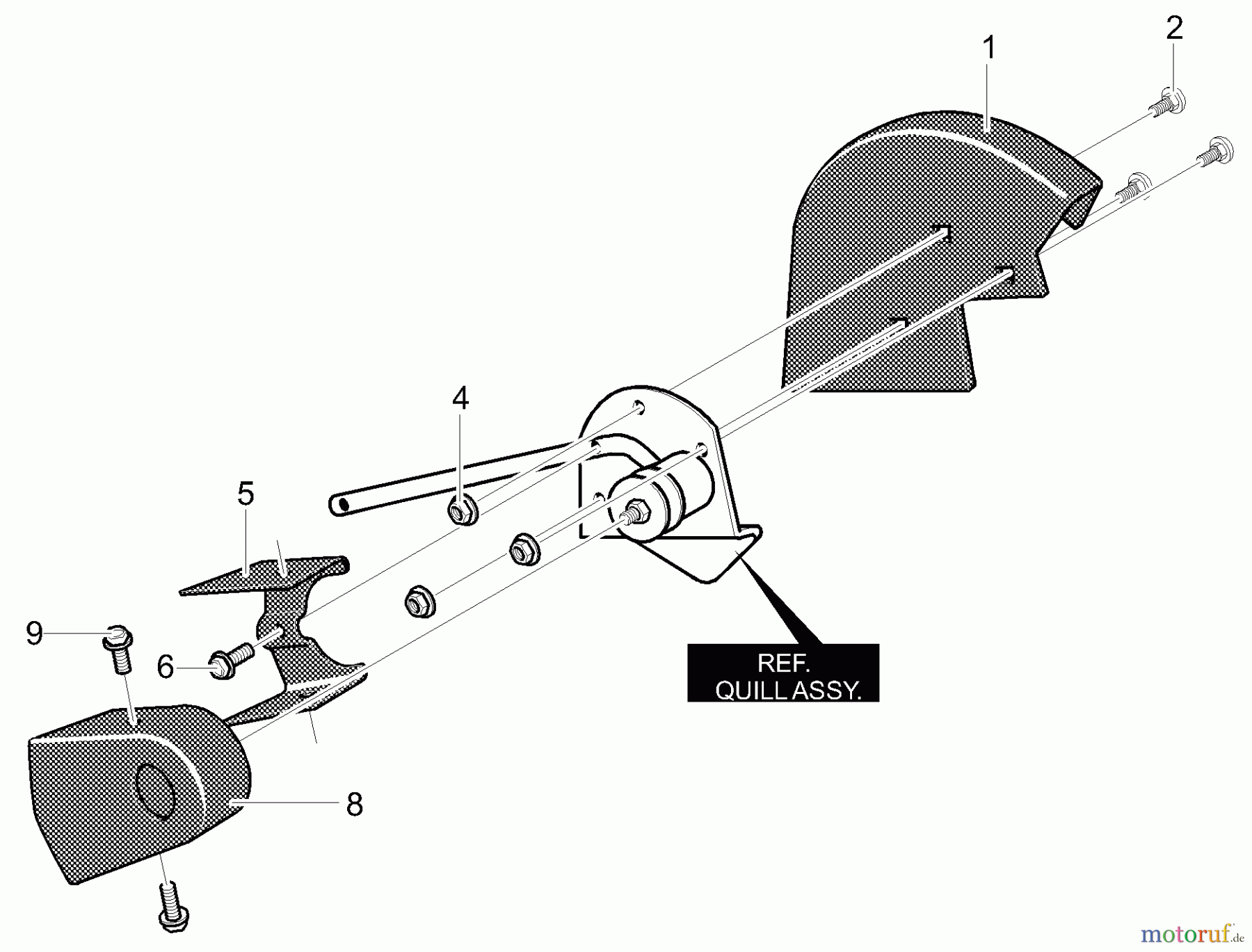  Murray Kantenschneider 13051x81A - Yard King Edger (2000) Blade & Quill Cover Assembly