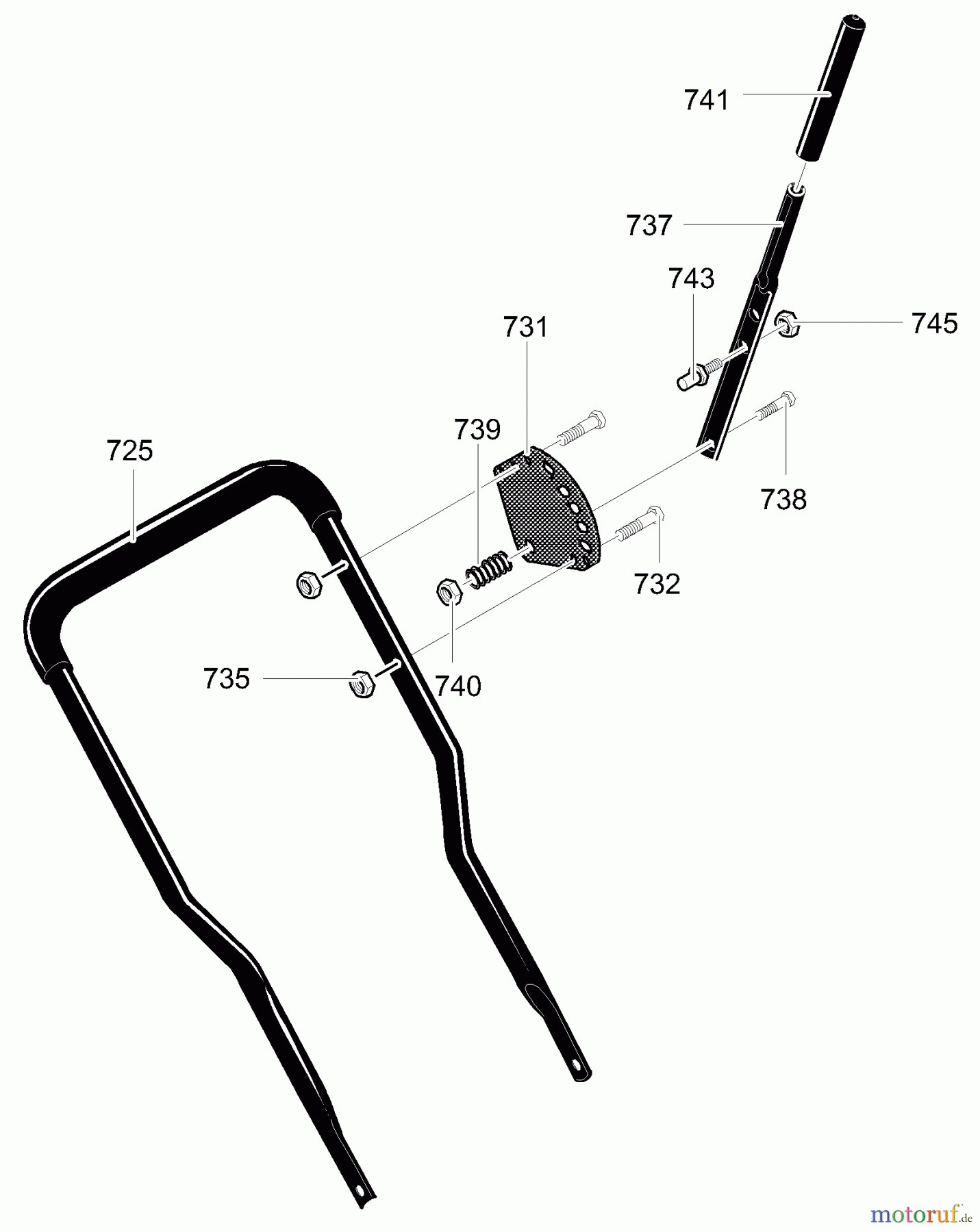 Murray Kantenschneider 13052x10A - B&S/Murray Edger (2000) (Western Auto) Depth Adjust Handle Assembly
