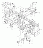 Murray 42580x89A - Yard King Performance 42" Lawn Tractor (2000) Ersatzteile Frame Assembly (part 1)