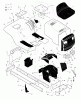 Murray 42583A - 42" Lawn Tractor (1998) Ersatzteile Chassis & Hood