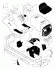 Murray 42583C - 42" Lawn Tractor (1999) Ersatzteile Chassis & Hood