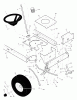 Murray 42583C - 42" Lawn Tractor (1999) Ersatzteile Steering