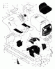 Murray 42583x30B - 42" Lawn Tractor (1999) Ersatzteile Chassis & Hood