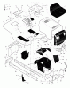 Murray 42583x9A - B&S/ 42" Lawn Tractor (1998) (Montgomery Wards) Ersatzteile Chassis & Hood