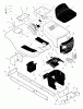 Murray 42590B - 42" Lawn Tractor (1999) Ersatzteile Chassis & Hood