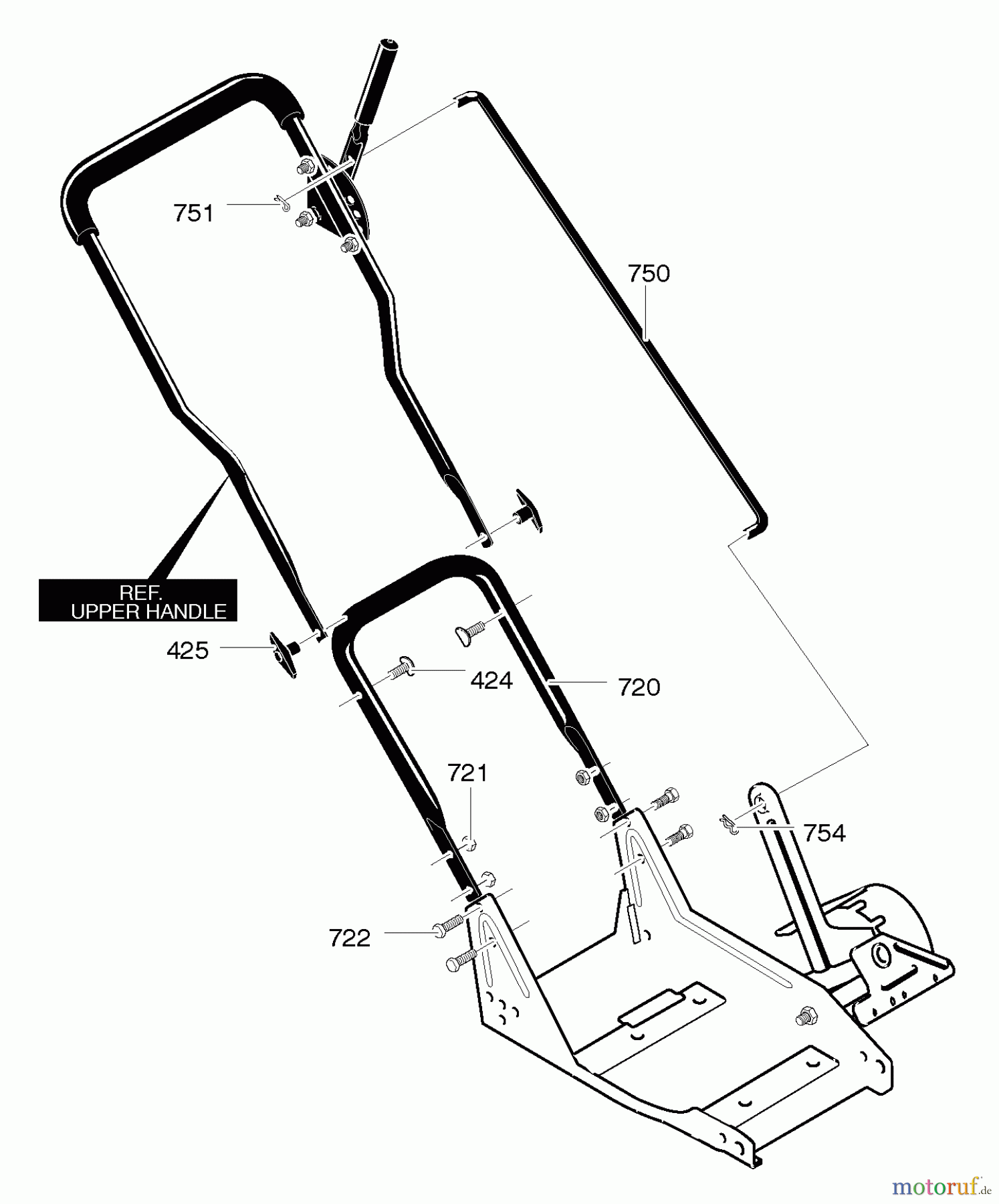 Murray Kantenschneider 536.772342 - Craftsman Edger (2005) (Sears) Lower Handle Assembly