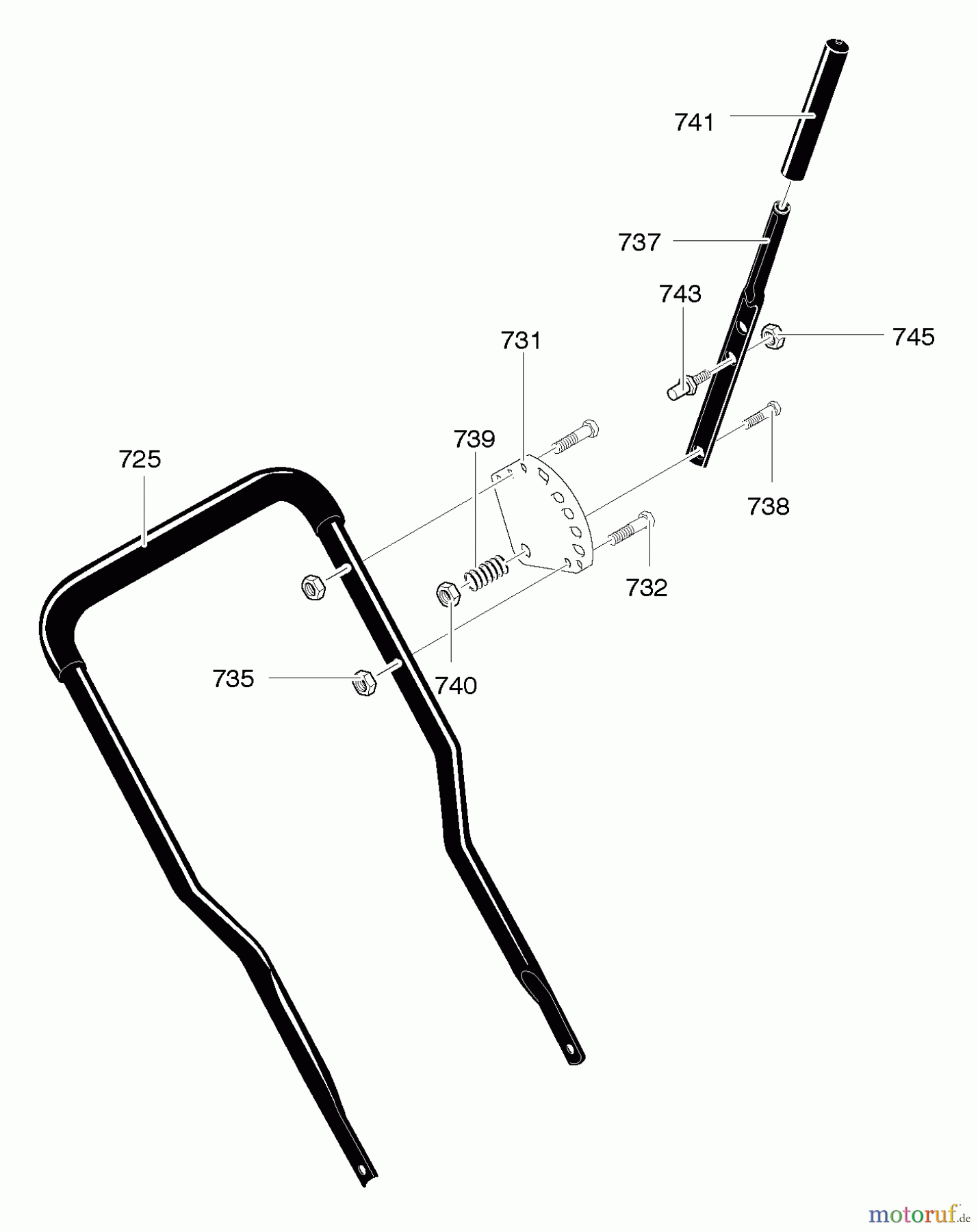 Murray Kantenschneider 536.772342 - Craftsman Edger (2005) (Sears) Upper Handle Assembly
