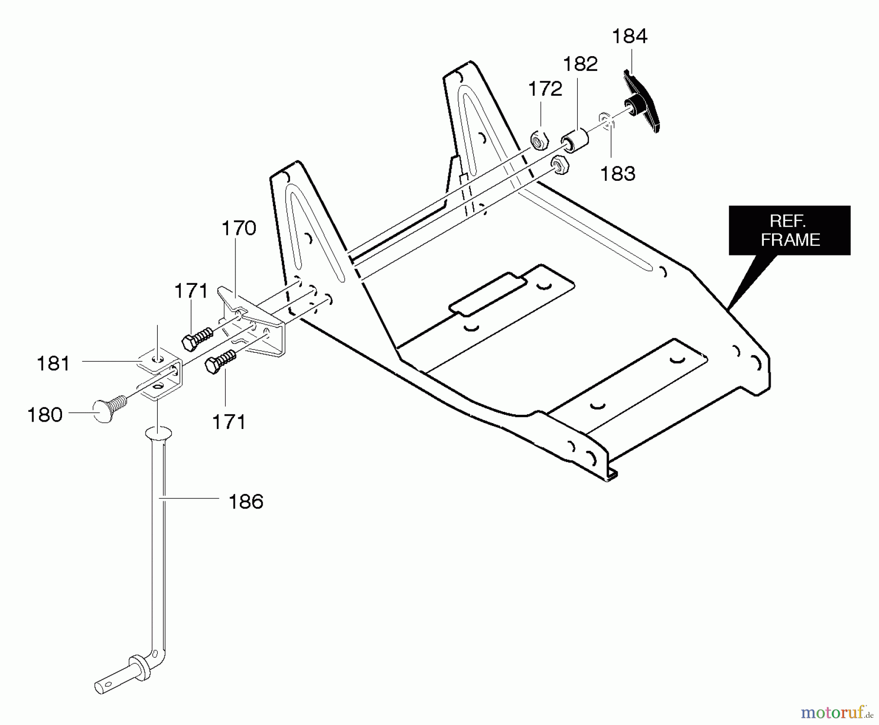 Murray Kantenschneider 536.772342 - Craftsman Edger (2005) (Sears) Wheel Support