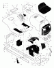 Murray 42591x8B - Scotts 42" Lawn Tractor (1999) (Home Depot) Ersatzteile Chassis & Hood