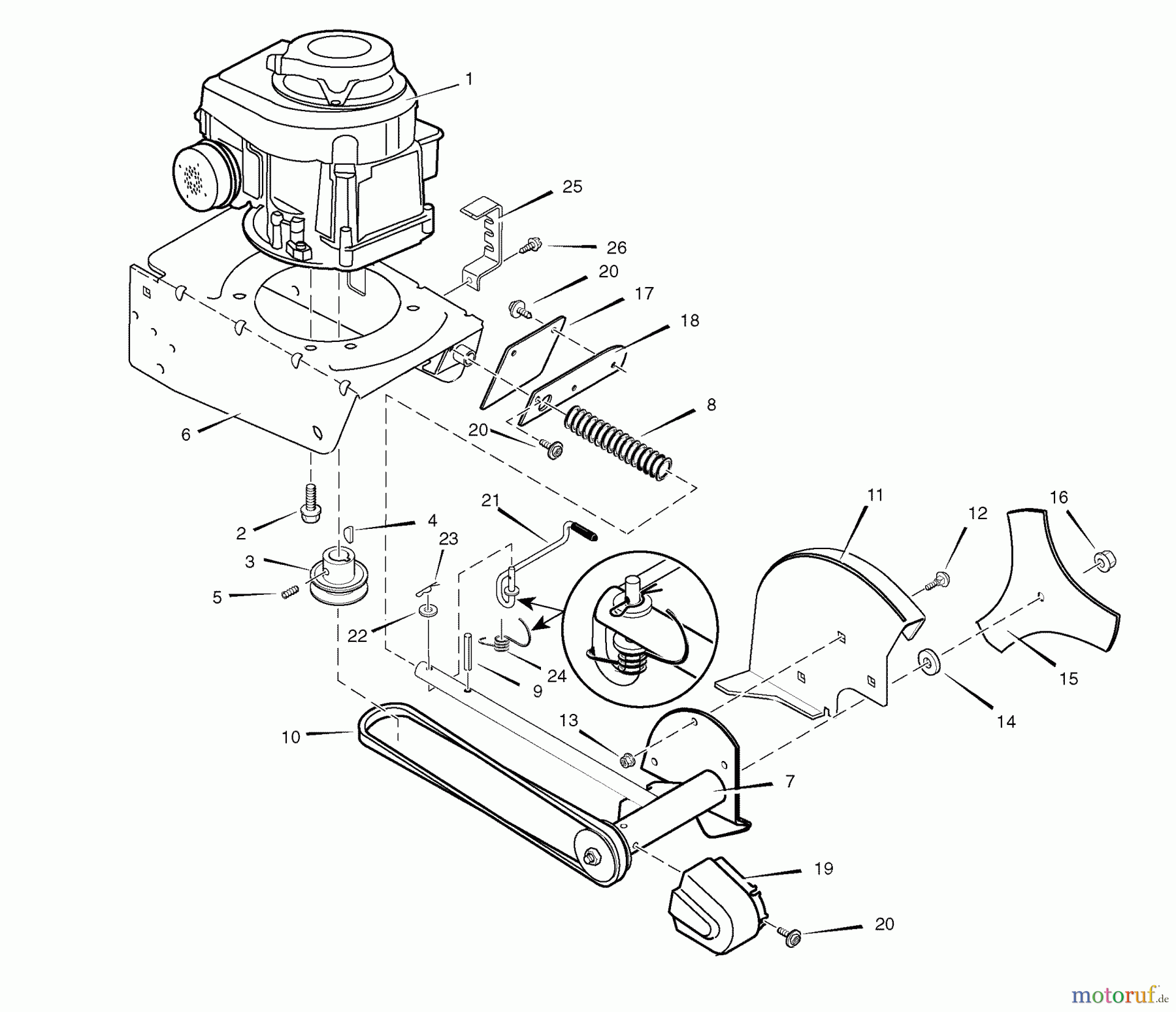 Murray Kantenschneider 536.772350 (77235000NB) - Craftsman Edger (2007) (Sears) Edger Blade Assembly