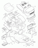 Murray 42803x5A - 42" Lawn Tractor (1996) Ersatzteile Chassis & Hood