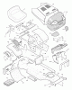 Murray 42819x7B - Scotts 42" Lawn Tractor (1996) (Home Depot) Ersatzteile Chassis & Hood