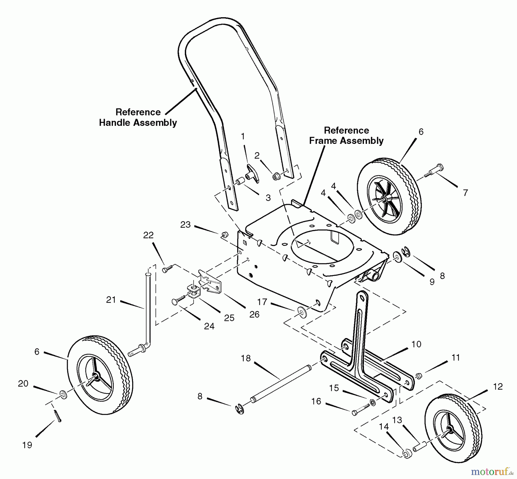 Murray Kantenschneider 536.772360 (77236000NA) - Craftsman Edger (2007) (Sears) Wheel Assembly