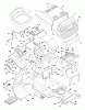 Murray 42823A - 42" Lawn Tractor (1997) Ersatzteile Chassis & Hood