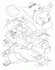 Murray 42830A - 42" Lawn Tractor (1996) Ersatzteile Chassis & Hood