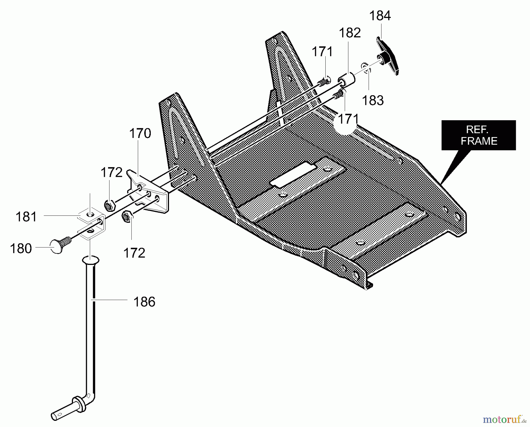 Murray Kantenschneider EH3550x4A - Murray Edger (2000) Curb Hop Mount Assembly