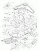 Murray 42830B - 42" Lawn Tractor (1996) Ersatzteile Mower Housing