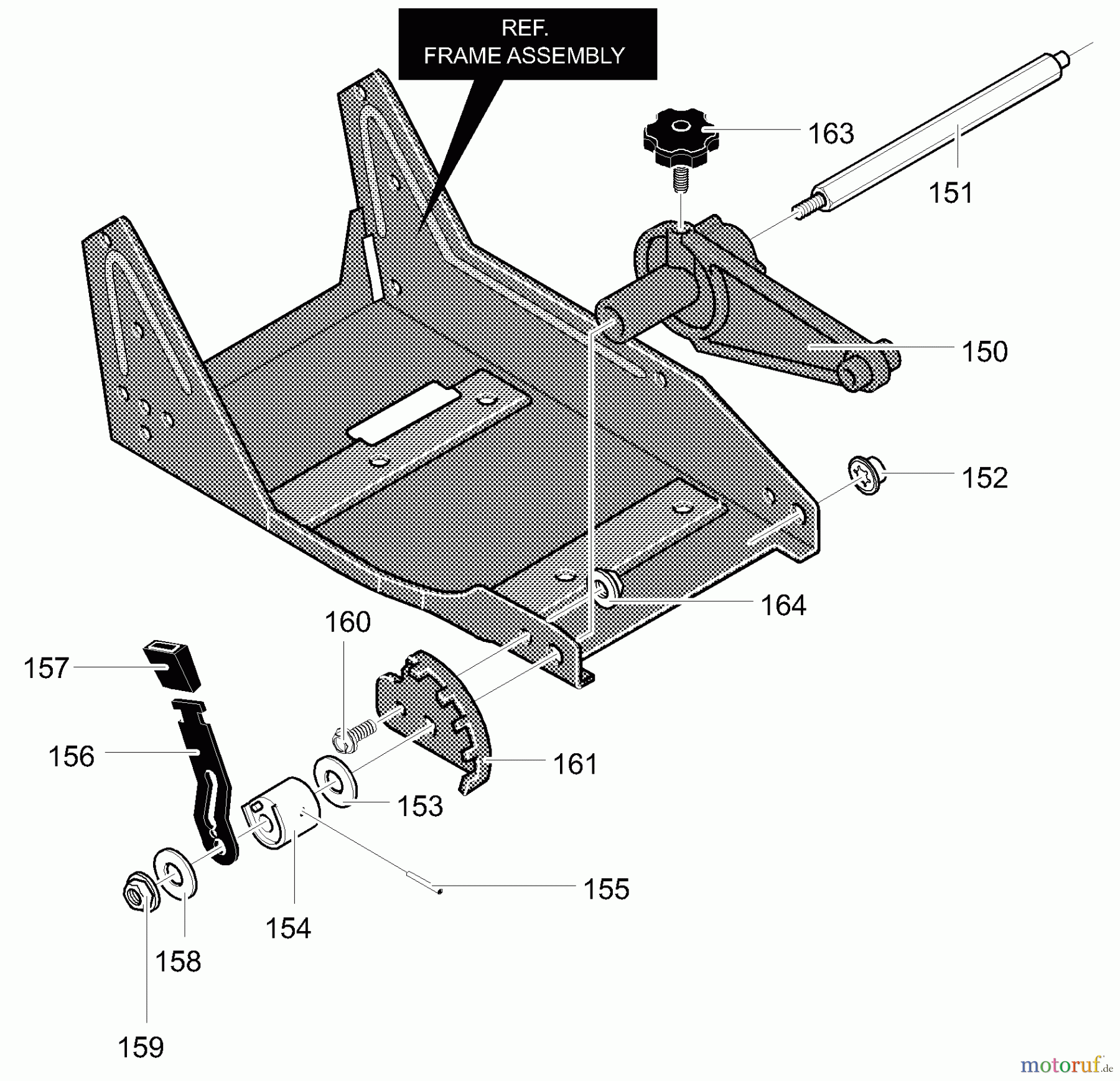  Murray Kantenschneider EH3550x4A - Murray Edger (2000) Height Adjust Lever Assembly