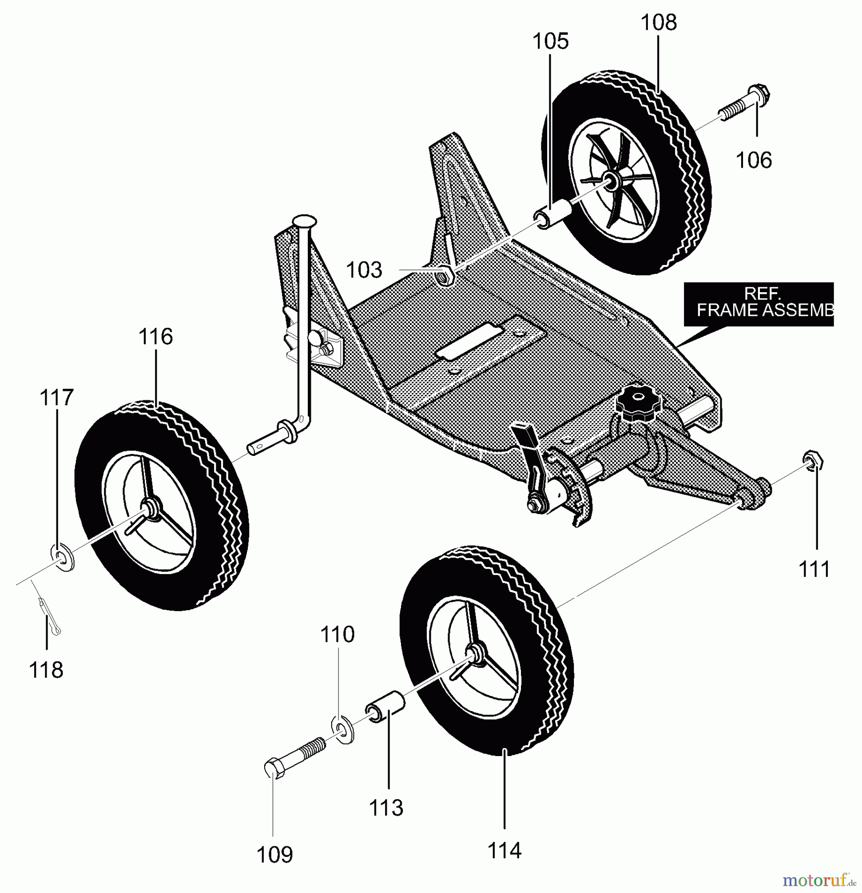 Murray Kantenschneider EH3550x4A - Murray Edger (2000) Wheel Assembly