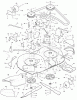 Murray 42917x8A - Scotts 42" Lawn Tractor (1996) (Home Depot) Ersatzteile Mower Housing