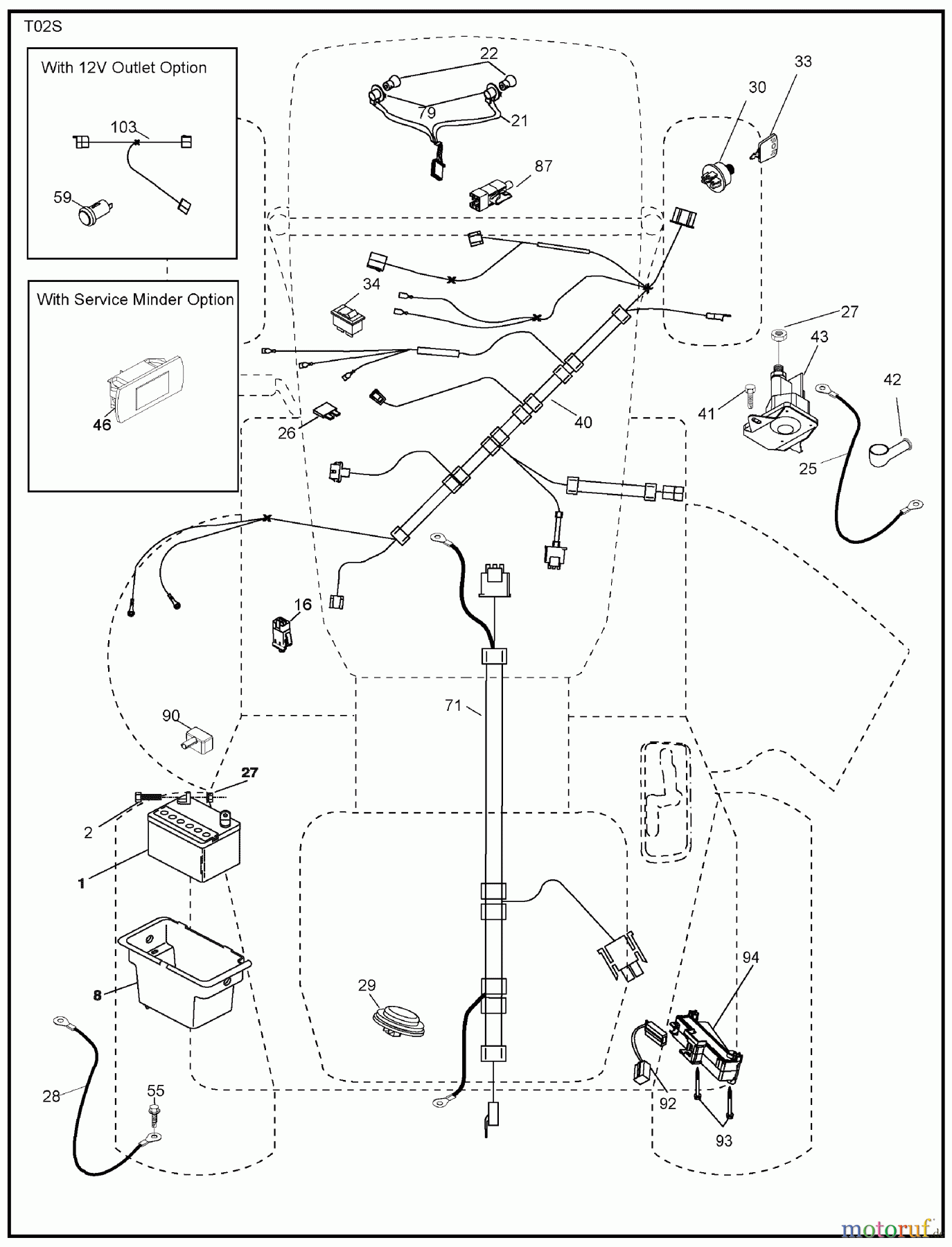  Murray Rasen- und Gartentraktoren 42L18G60X8A (96042005604) - Murray 42