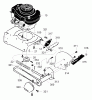Murray EV3850x4B - Edger (2003) Ersatzteile Engine Mount & Blade Assembly
