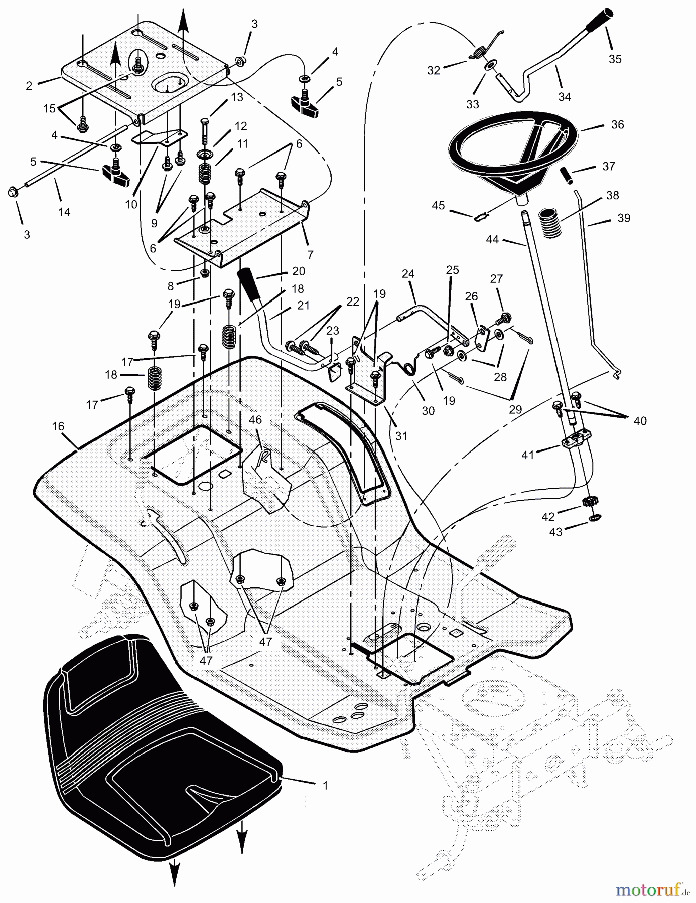  Murray Rasen- und Gartentraktoren 461007x92B - B&S/Murray 46