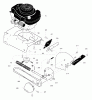 Murray EV3850x4NA - Edger (2002) Ersatzteile Engine Mount & Blade Assembly