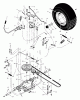 Murray 46103A - 46" Garden Tractor (1999) Ersatzteile Motion Drive