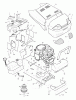 Murray 46379x92A - B&S/ 46" Garden Tractor (1996) (Walmart) Ersatzteile Hood & Engine Mount