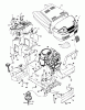 Murray 46379x92B - B&S/ 46" Garden Tractor (1997) (Walmart) Ersatzteile Hood & Engine Mount