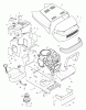Murray 46400x5A - 46" Garden Tractor (1996) Ersatzteile Hood & Engine Mount