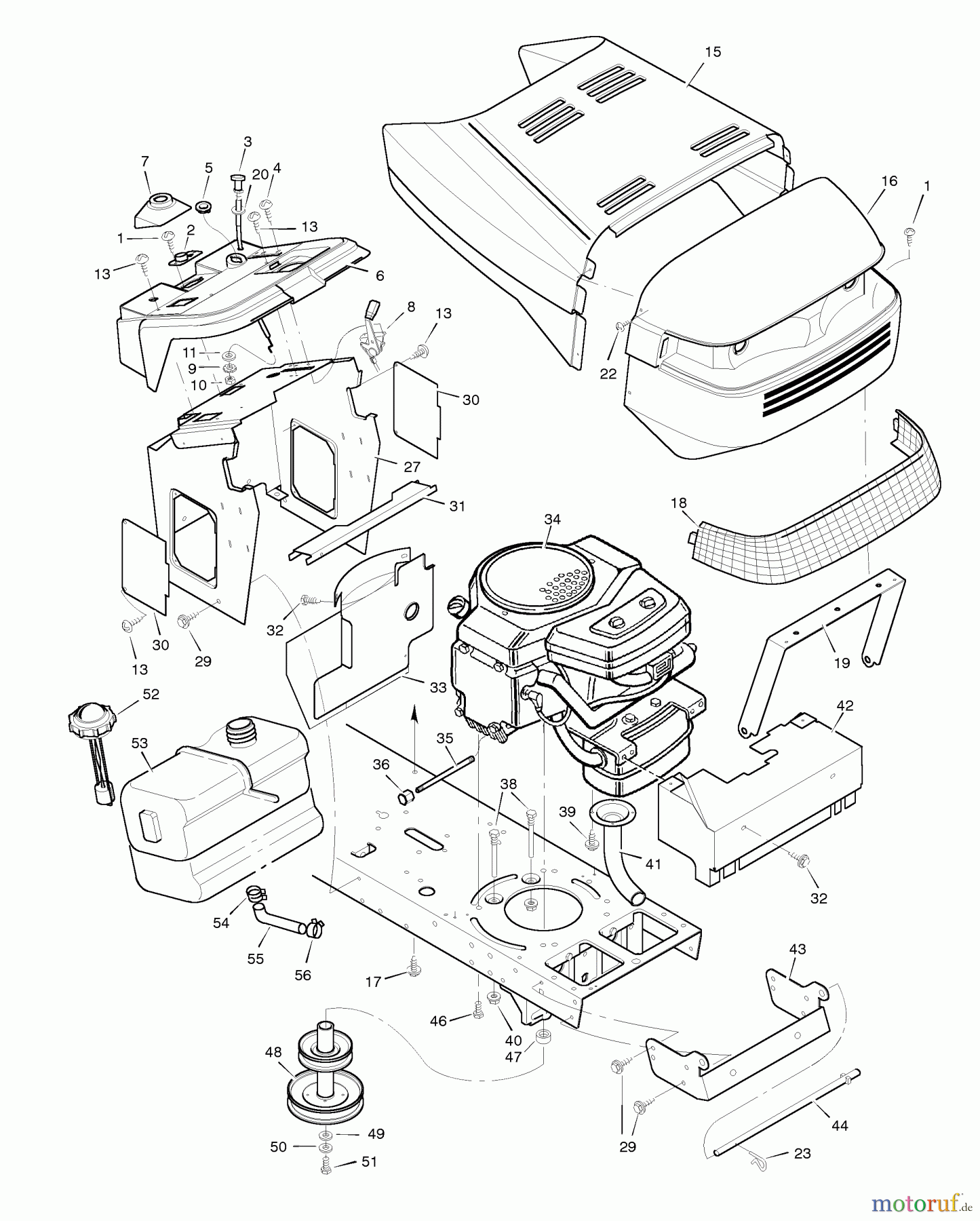  Murray Rasen- und Gartentraktoren 46403x199A - B&S/Murray 46