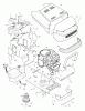 Murray 46403x8A - Scotts 46" Garden Tractor (1996) (Home Depot) Ersatzteile Hood & Engine Mount