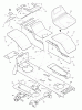 Murray 46404x6A - Ultra 46" Garden Tractor (1996) Ersatzteile Body Chassis