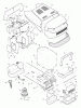 Murray 46404x6A - Ultra 46" Garden Tractor (1996) Ersatzteile Hood & Engine Mount