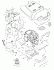 Murray 46431x92A - B&S/ 46" Garden Tractor (1998) (Walmart) Ersatzteile Hood & Engine Mount