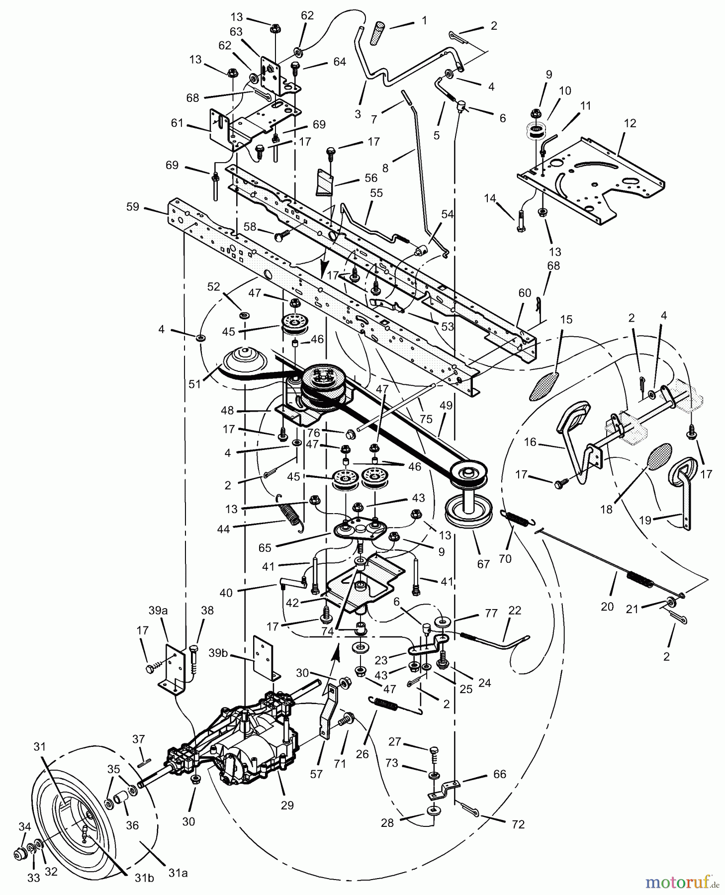 Murray Rasen- und Gartentraktoren 465305x92B - B&S/Murray 46
