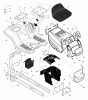 Murray 465306x8A - Scotts 46" Garden Tractor (2004) (Home Depot) Ersatzteile Chassis & Hood