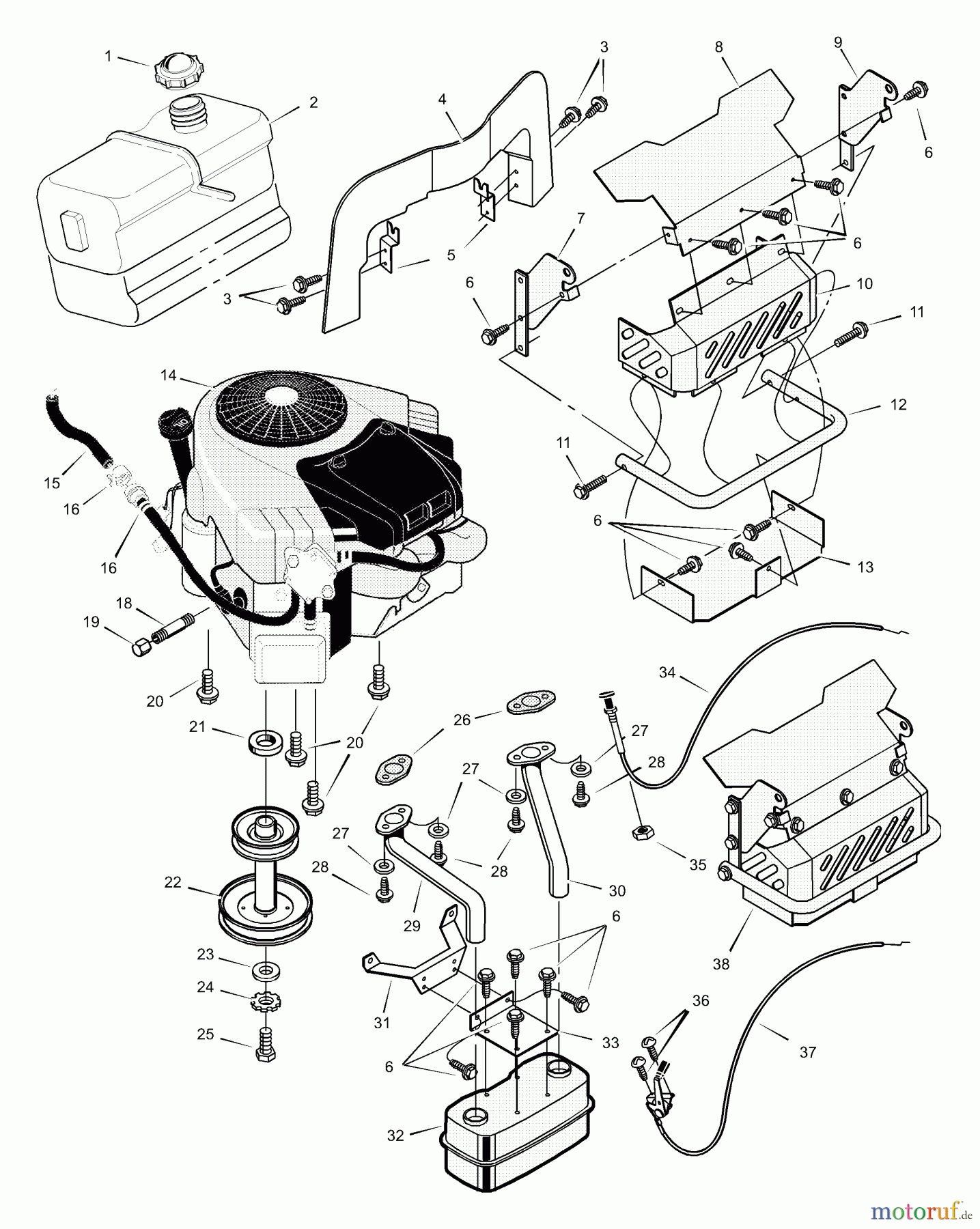 Murray Rasen- und Gartentraktoren 465600x71A - B&S/Murray 46