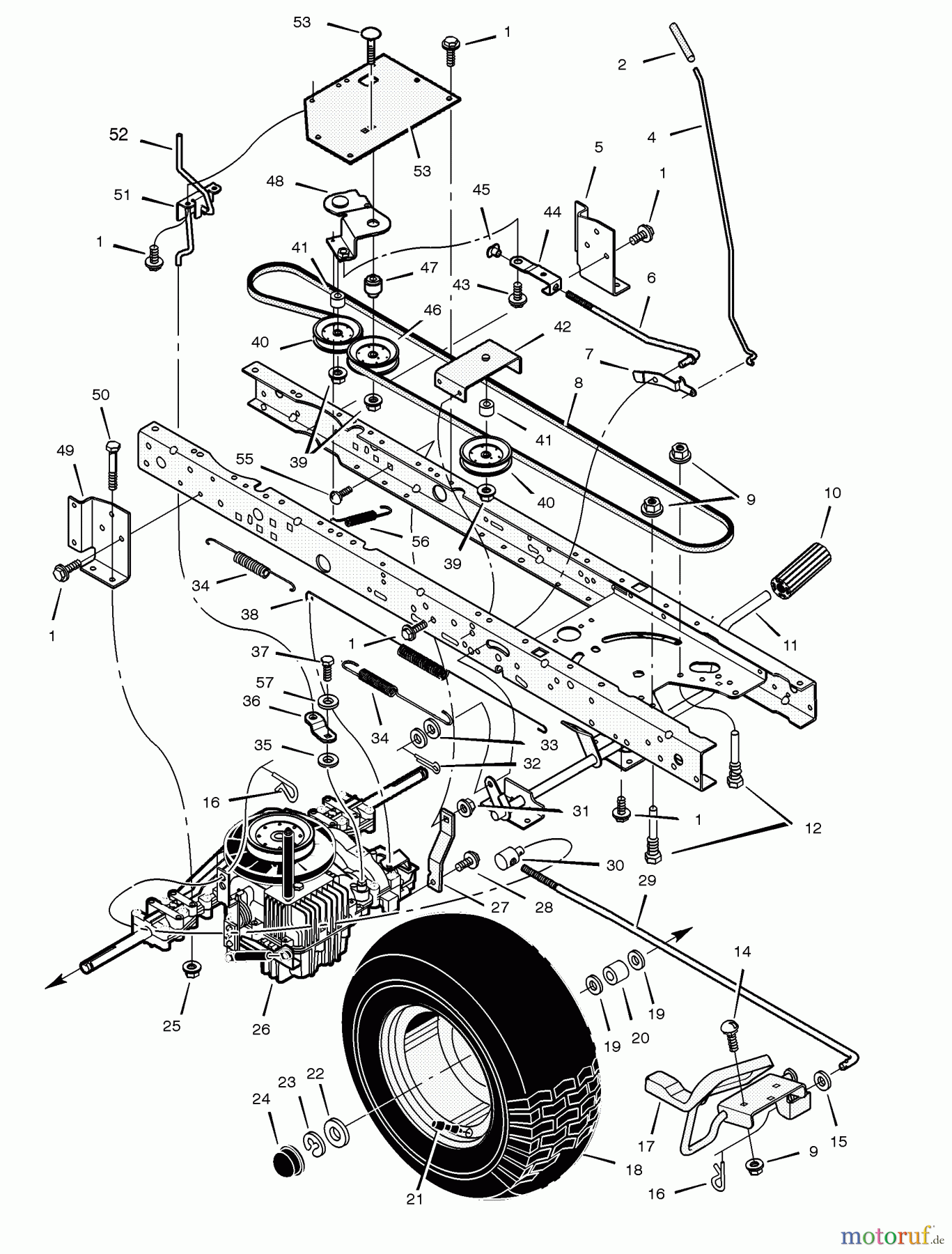  Murray Rasen- und Gartentraktoren 465602x8D - Scotts 46