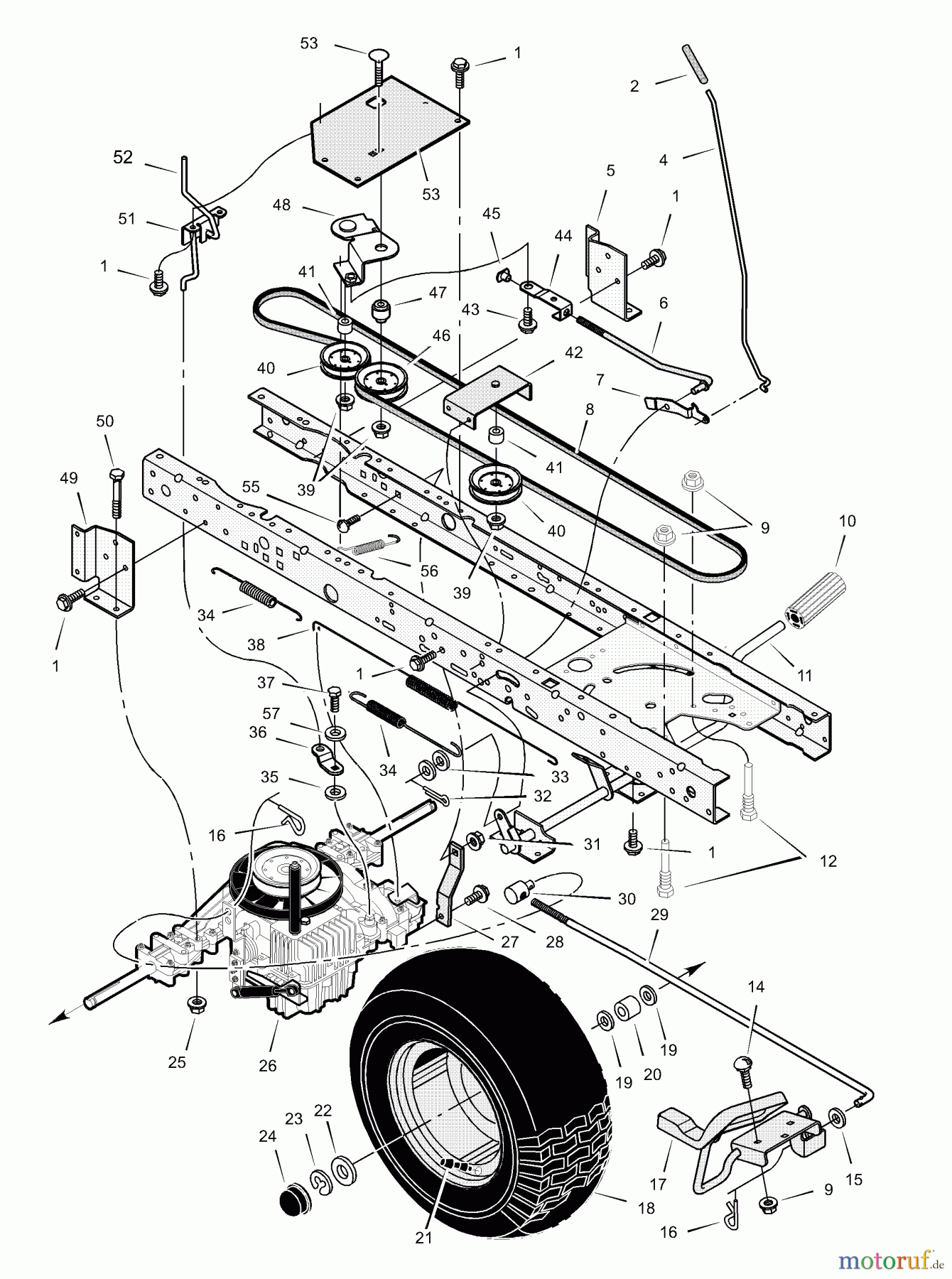 Murray Rasen- und Gartentraktoren 465603x92A - B&S/Murray 46