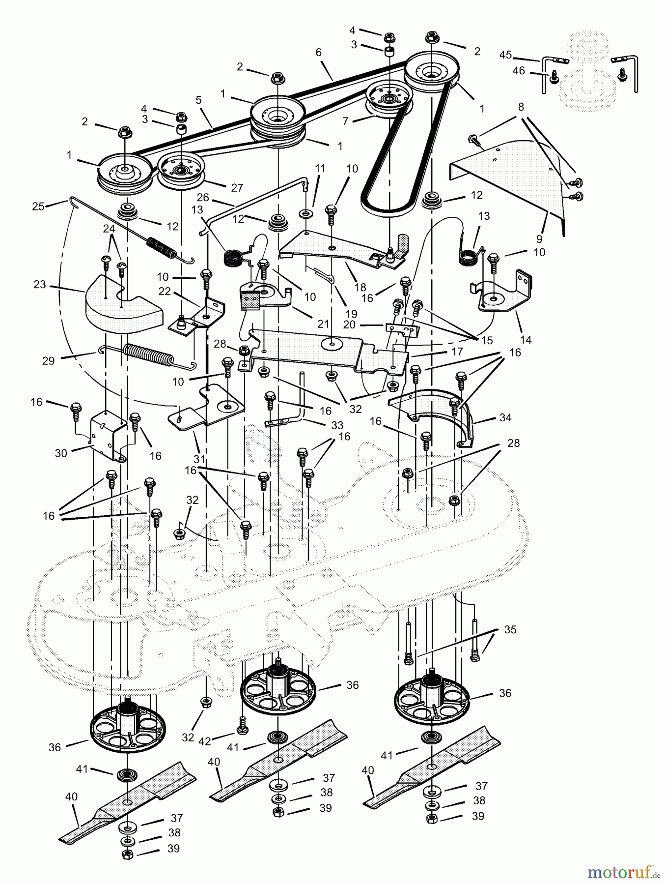 Murray Rasen- und Gartentraktoren 465606x683A - Stanley 46