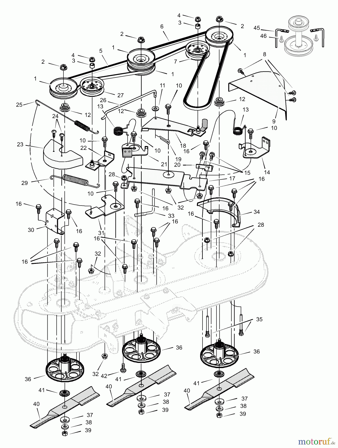 Murray Rasen- und Gartentraktoren 465606x692A - Stanley 46