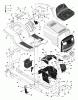 Murray 46560x92A - B&S/ 46" Lawn Tractor (1997) (Walmart) Ersatzteile Chassis & Hood