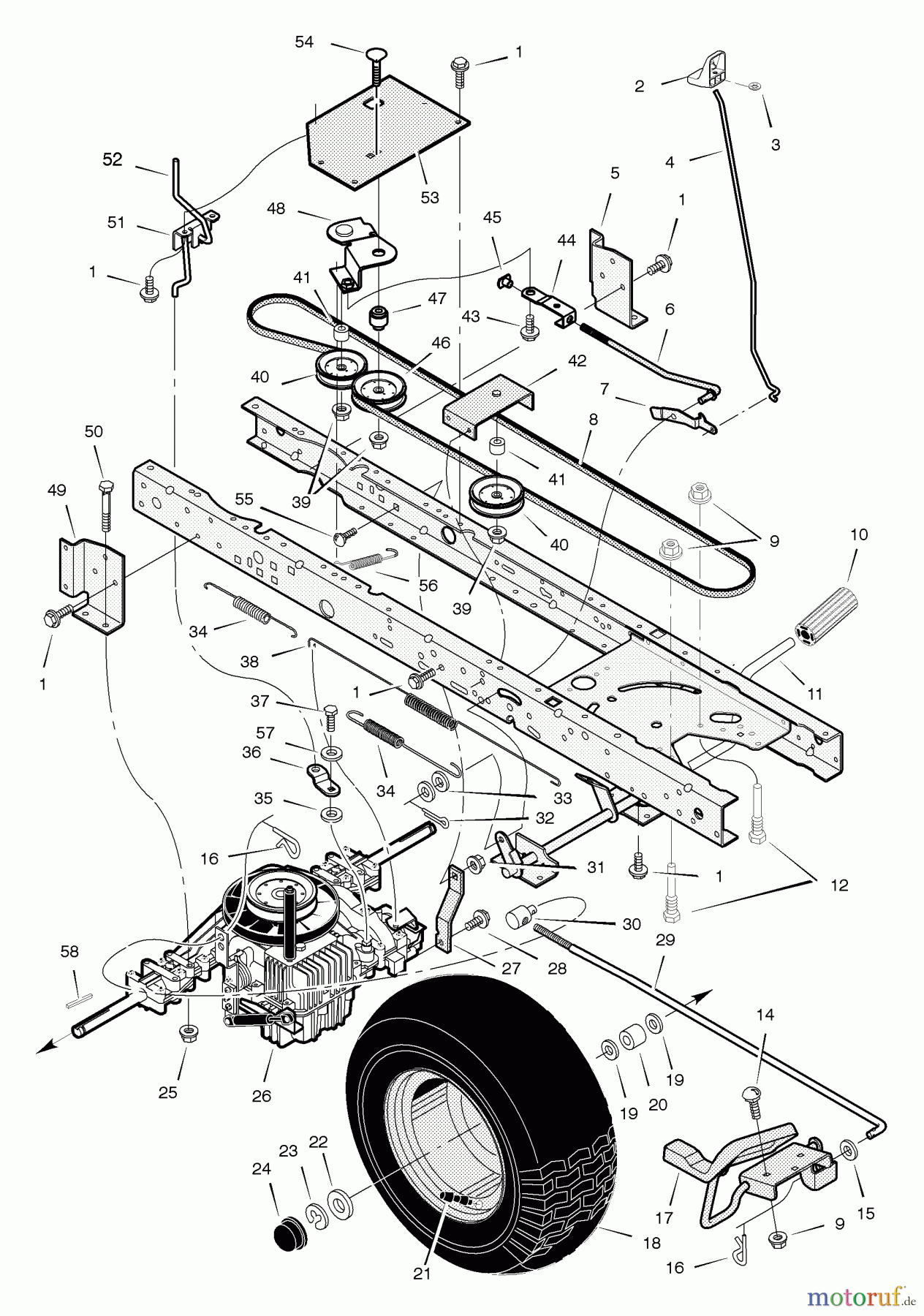  Murray Rasen- und Gartentraktoren 465614x48A - B&S/Murray 46