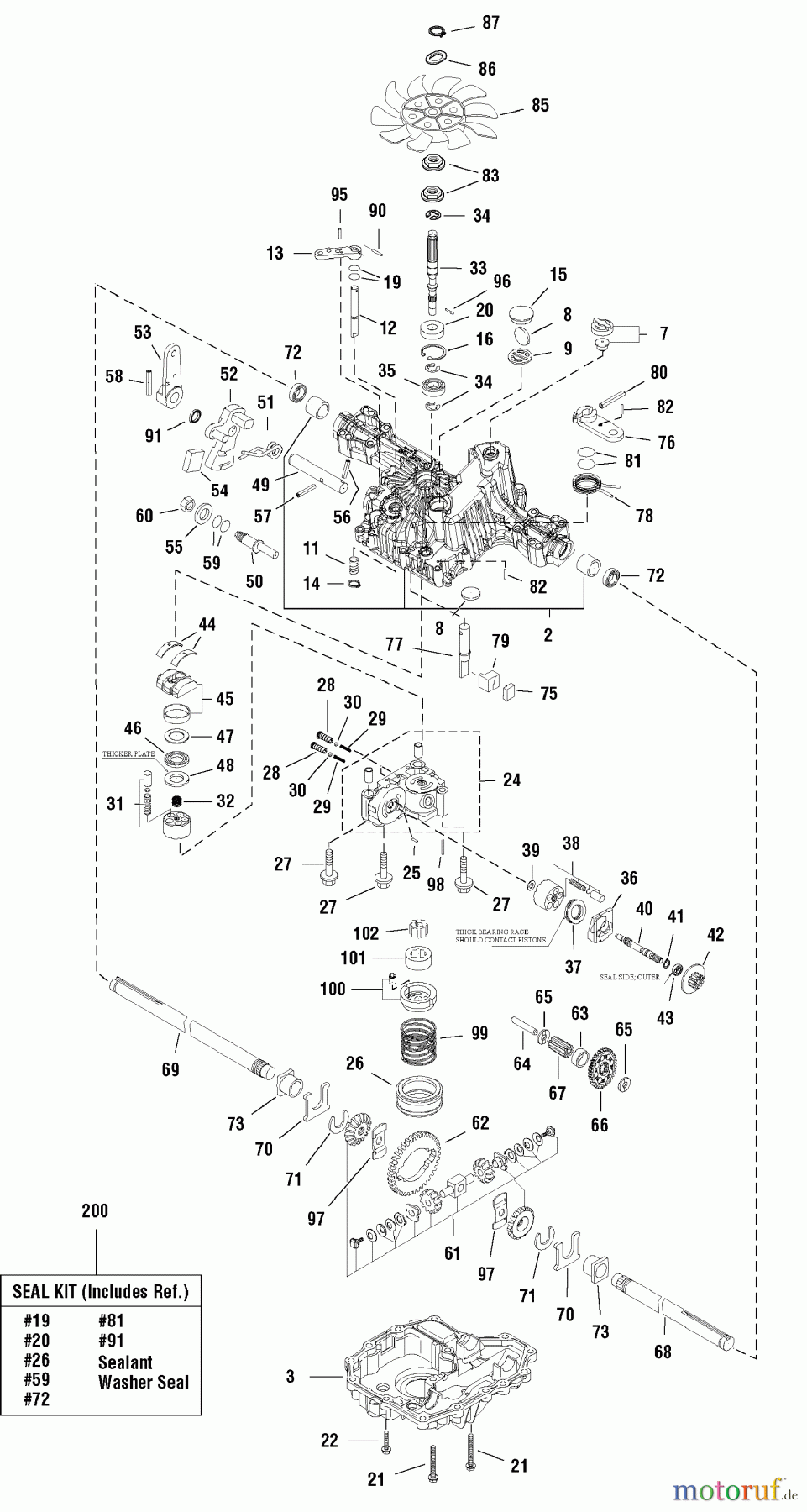 Murray Rasen- und Gartentraktoren 107.250050 (2691086-00) - Craftsman CTX9000, 46