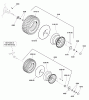 Murray 107.250050 (2691086-00) - Craftsman CTX9000, 46" Rear Lawn Tractor, 22HP (2012) Ersatzteile Wheels & Tires Group (2990314)